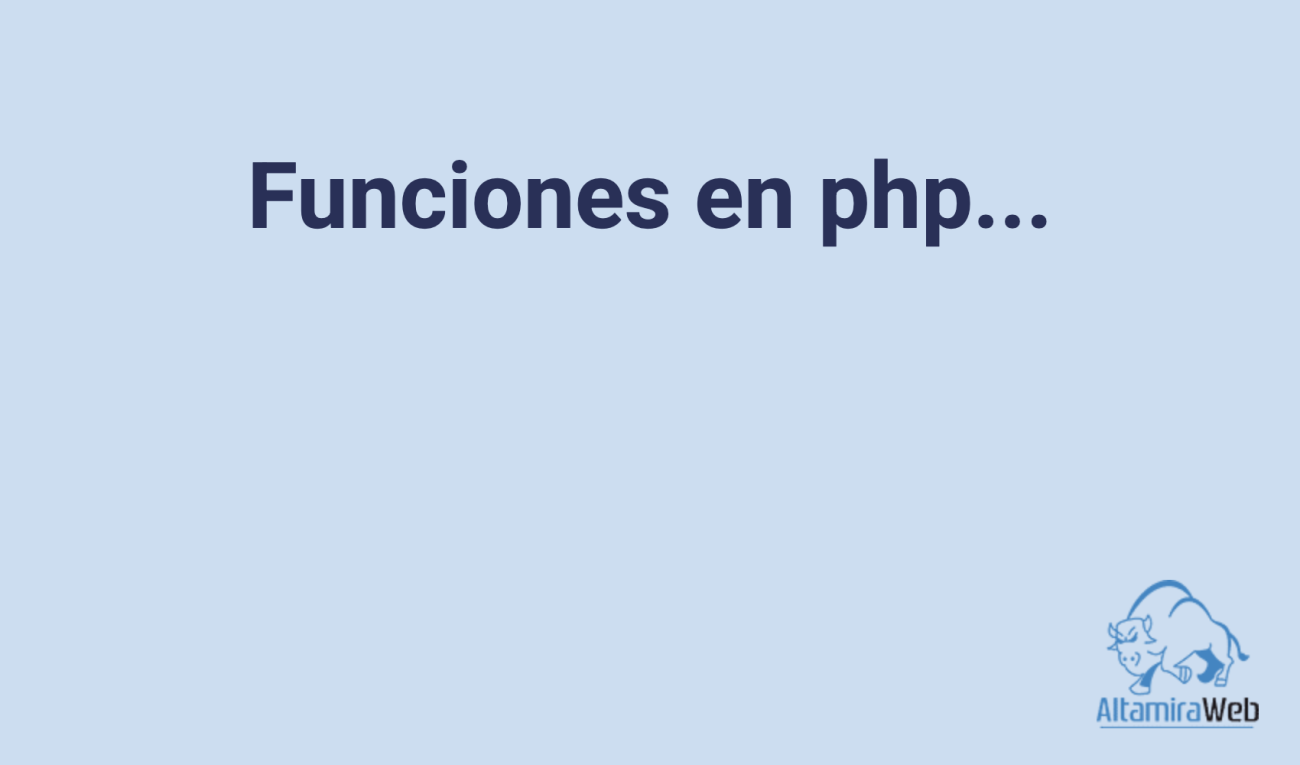 Funciones En Php